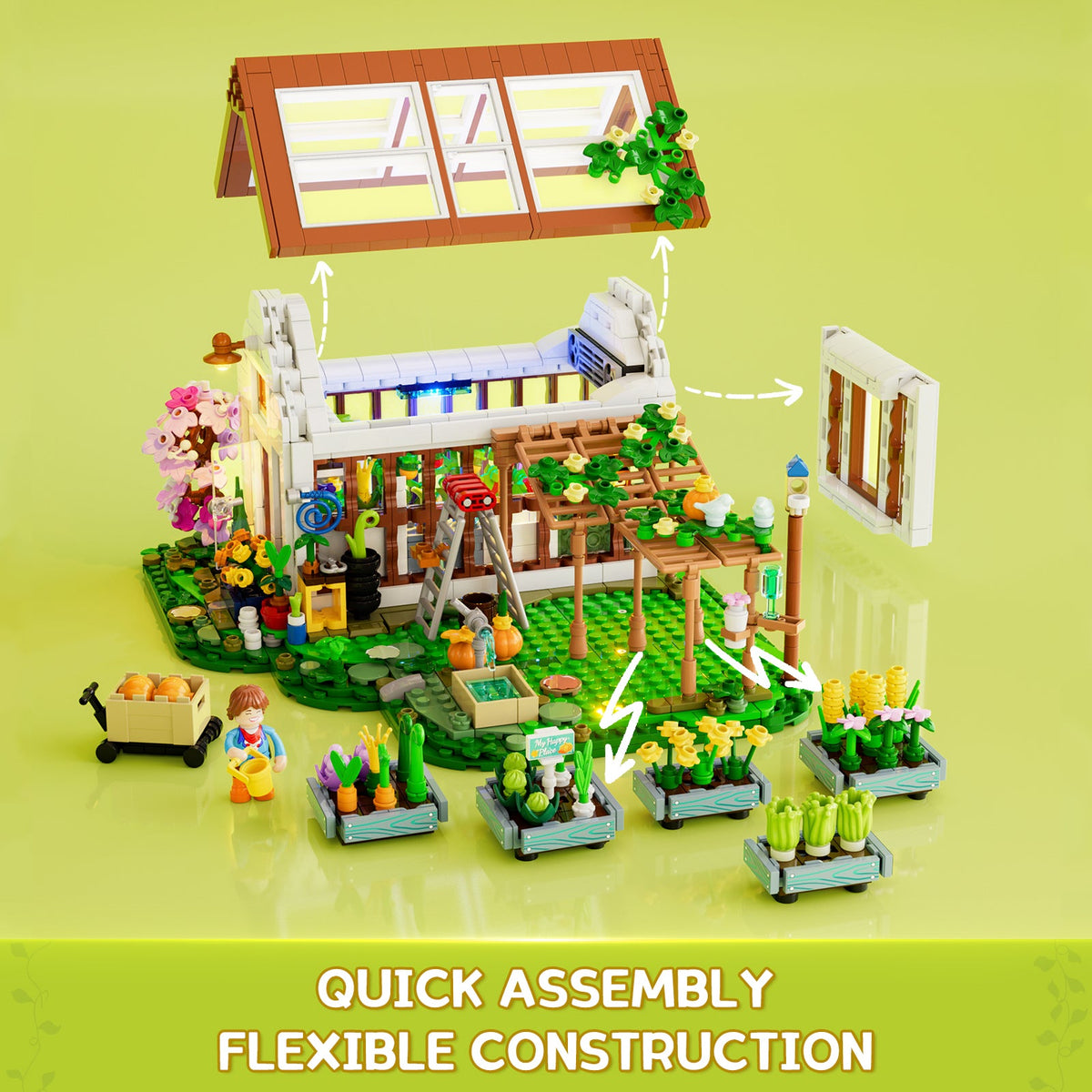 LUMIBRICKS - FUNWHOLE Home Greenhouse F9059