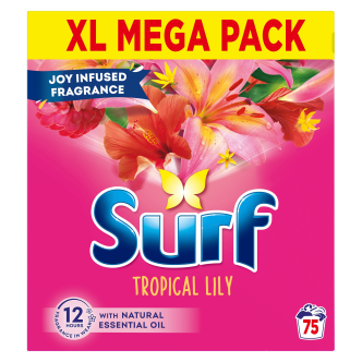 Surf Powder Tropical 75 Wash - 3.75KG