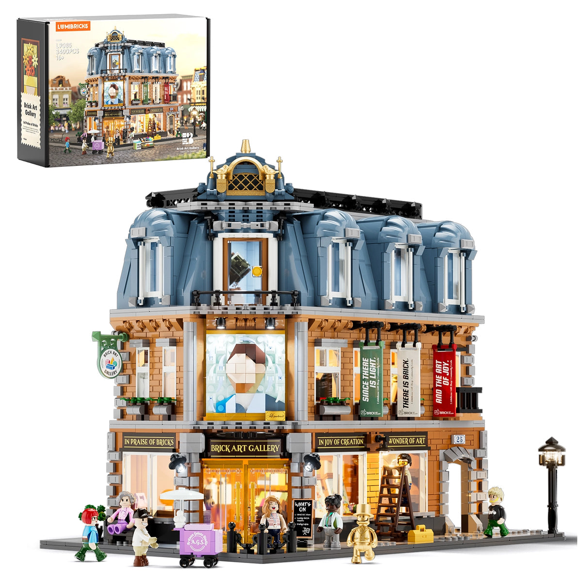 LUMIBRICKS - FUNWHOLE Modular Brick Art Gallery L9085