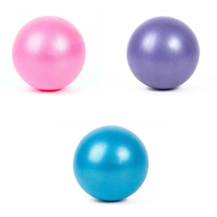 Mini Yoga Pilates Ball Explosion-proof PVC Ball Balanced Fitness Gymnastic Exercise Training with Straw, Diameter: 25cm, 25cm(Pink), 25cm(Blue), 25cm(Purple)
