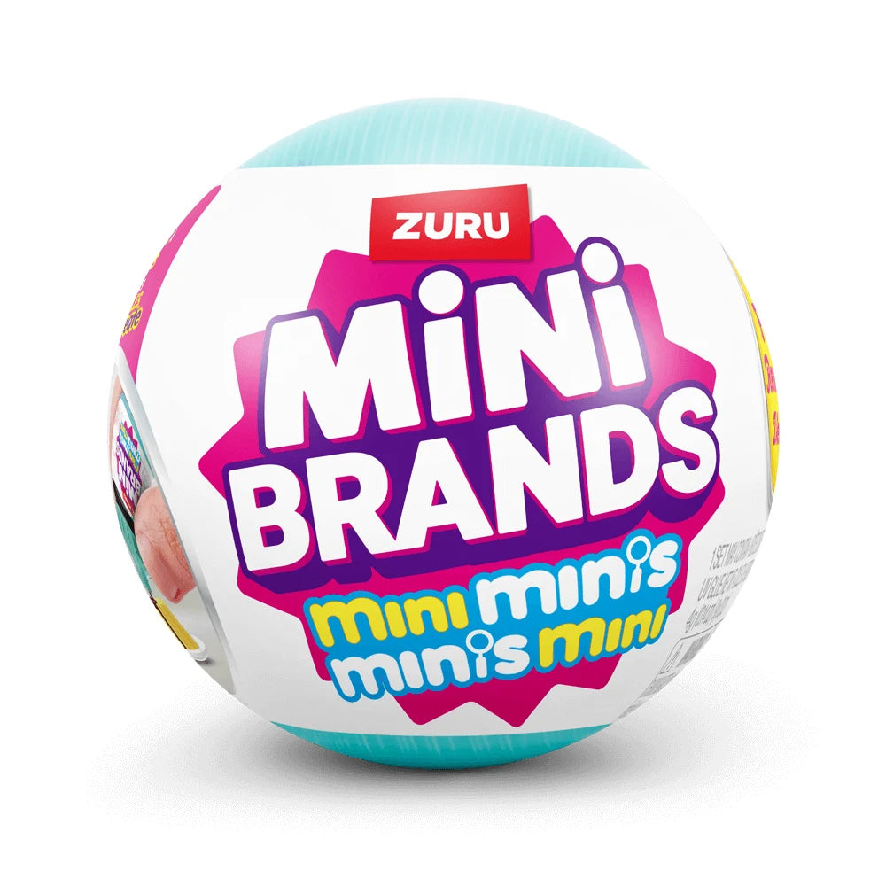 Mini Brands Fill The Fridge Mini Minis Series Mystery Ball Capsule Toy Food Miniature Model Kitchen Decorations Kids Gifts