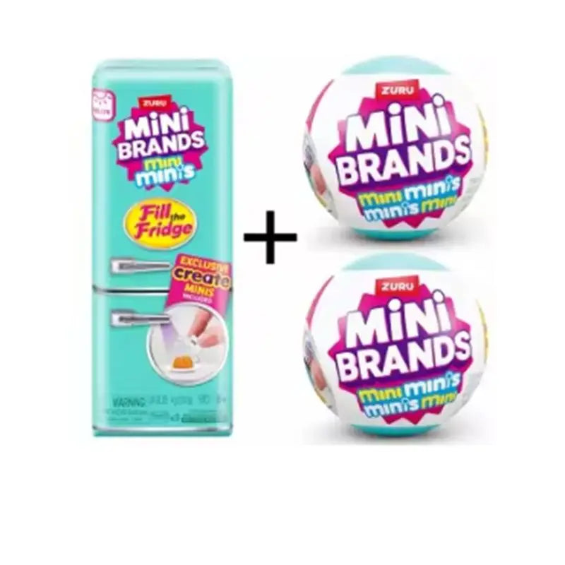 Original Fill The Fridge Mini Refrigerator Set Mini Brands Ball Series Blind Box Mystery Box Play House Toy Decor Kid Toys Gifts
