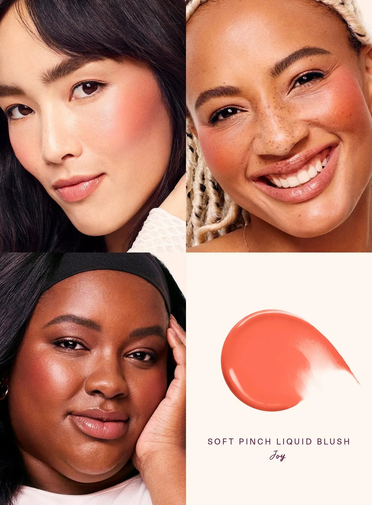 Rare Beauty Soft Pinch Liquid Blush Silky and Glide On Smooth Long Lasting Plump Happy Joy Lucky Love Blush Seamless Dewy Makeup