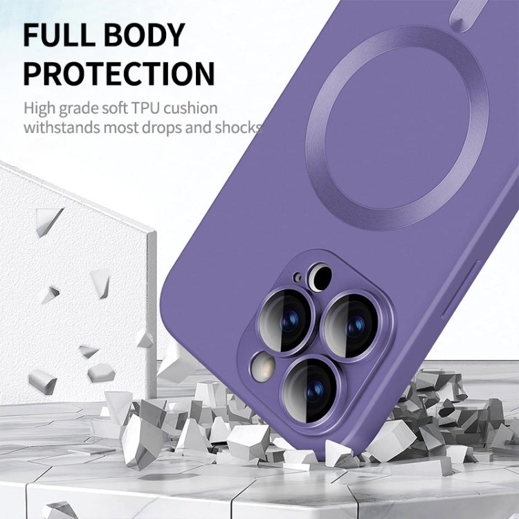 For iPhone 16 Pro ENKAY MagSafe Matte TPU Phone Case with Lens Film(Green)