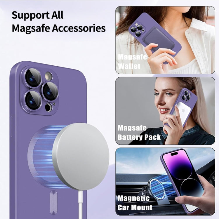 For iPhone 16 Pro ENKAY MagSafe Matte TPU Phone Case with Lens Film(Green)