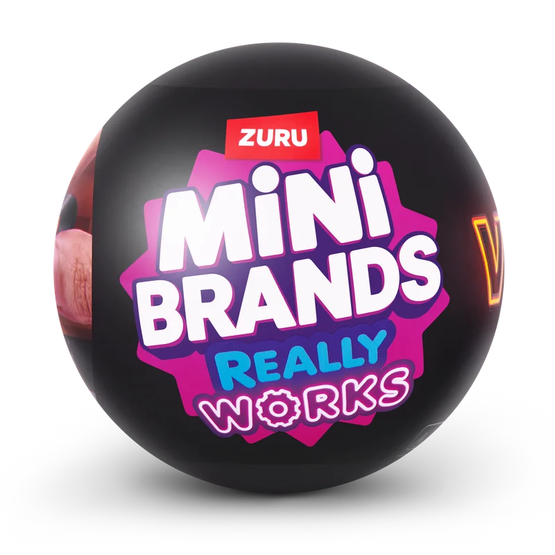 Mini Brands Vinyl Really Works Surprise Ball Box Collection Record Player Plays Music Miniature Turntable Mystery Box Toy