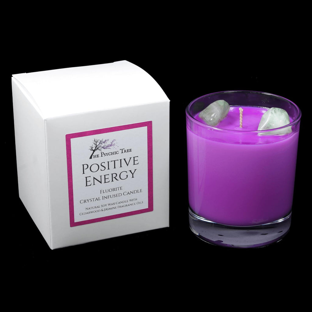 Positive Energy - Crystal Infused Scented Candle