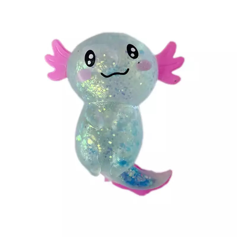 Axolotl Glitter Squishies Stress Fidget Toy