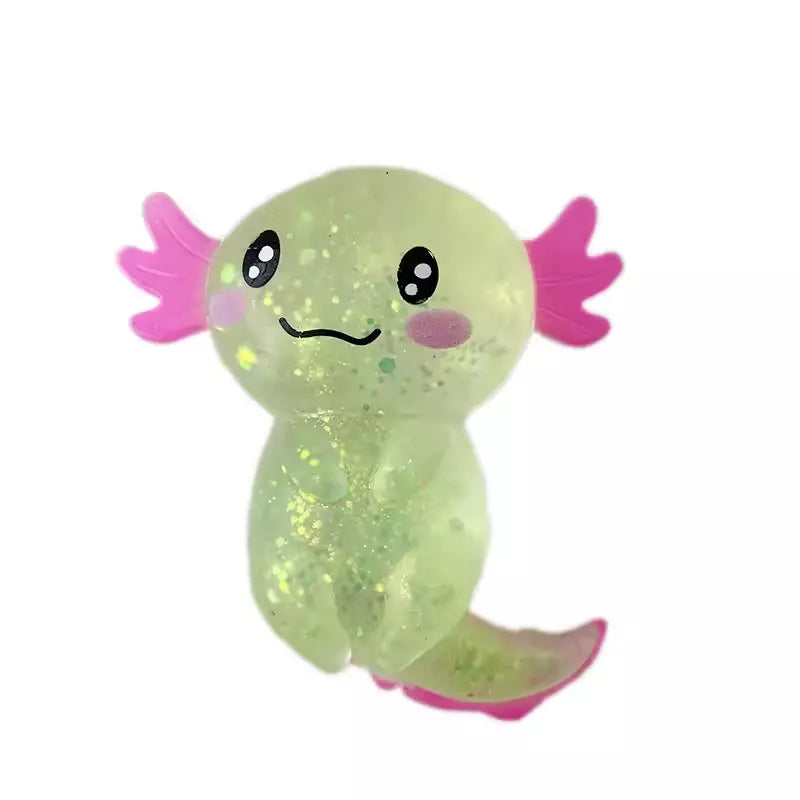 Axolotl Glitter Squishies Stress Fidget Toy
